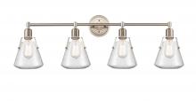 Innovations Lighting 422-4W-SN-7SDY - Luna - 4 Light - 40 inch - Satin Nickel - Bath Vanity Light