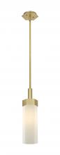 Innovations Lighting 427-1S-BB-G427-14WH - Claverack - 1 Light - 6 inch - Brushed Brass - Pendant