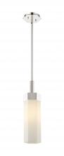 Innovations Lighting 427-1S-PN-G427-14WH - Claverack - 1 Light - 6 inch - Polished Nickel - Pendant