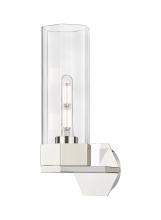 Innovations Lighting 427-1W-PN-G427-14CL - Claverack - 1 Light - 6 inch - Polished Nickel - Sconce