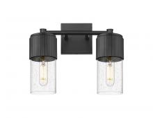 Innovations Lighting 428-2W-BK-G428-7SDY - Bolivar - 2 Light - 14 inch - Matte Black - Bath Vanity Light