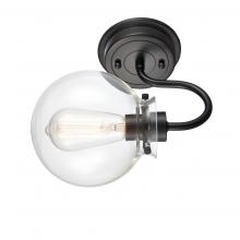 Innovations Lighting 437-1W-BK-G4372 - Olivia - 1 Light - 6 inch - Matte Black - Bath Vanity Light
