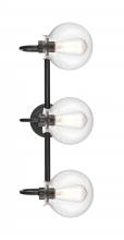 Innovations Lighting 437-3W-BK-G4374 - Olivia - 3 Light - 27 inch - Matte Black - Bath Vanity Light