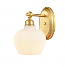 Innovations Lighting 438-1W-SG-G4381 - Amina - 1 Light - 7 inch - Satin Gold - Bath Vanity Light