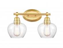 Innovations Lighting 438-2W-SG-G4382 - Amina - 2 Light - 17 inch - Satin Gold - Bath Vanity Light