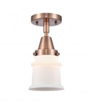 Innovations Lighting 447-1C-AC-G181S - Canton - 1 Light - 6 inch - Antique Copper - Flush Mount