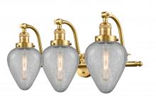 Innovations Lighting 515-3W-SG-G165 - Geneseo - 3 Light - 28 inch - Satin Gold - Bath Vanity Light