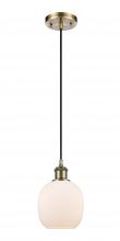 Innovations Lighting 516-1P-AB-G101 - Belfast - 1 Light - 6 inch - Antique Brass - Cord hung - Mini Pendant