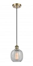 Innovations Lighting 516-1P-AB-G105 - Belfast - 1 Light - 6 inch - Antique Brass - Cord hung - Mini Pendant