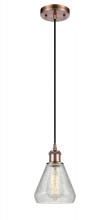 Innovations Lighting 516-1P-AC-G275 - Conesus - 1 Light - 6 inch - Antique Copper - Cord hung - Mini Pendant