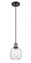 Innovations Lighting 516-1P-BAB-G104 - Belfast - 1 Light - 6 inch - Black Antique Brass - Cord hung - Mini Pendant