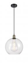 Innovations Lighting 516-1P-BAB-G122-12 - Athens - 1 Light - 12 inch - Black Antique Brass - Cord hung - Mini Pendant