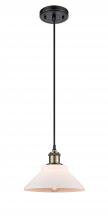 Innovations Lighting 516-1P-BAB-G131 - Orwell - 1 Light - 8 inch - Black Antique Brass - Cord hung - Mini Pendant