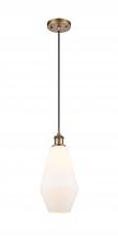 Innovations Lighting 516-1P-BB-G651-7 - Cindyrella - 1 Light - 7 inch - Brushed Brass - Cord hung - Mini Pendant