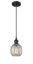 Innovations Lighting 516-1P-OB-G104 - Belfast - 1 Light - 6 inch - Oil Rubbed Bronze - Cord hung - Mini Pendant