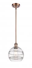 Innovations Lighting 516-1S-AC-G556-8CL - Rochester - 1 Light - 8 inch - Antique Copper - Mini Pendant