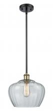 Innovations Lighting 516-1S-BAB-G92-L - Fenton - 1 Light - 11 inch - Black Antique Brass - Mini Pendant