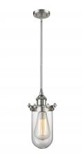 Innovations Lighting 516-1S-SN-232-CL - Kingsbury - 1 Light - 4 inch - Brushed Satin Nickel - Mini Pendant