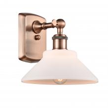Innovations Lighting 516-1W-AC-G131 - Orwell - 1 Light - 8 inch - Antique Copper - Sconce