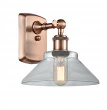 Innovations Lighting 516-1W-AC-G132 - Orwell - 1 Light - 8 inch - Antique Copper - Sconce