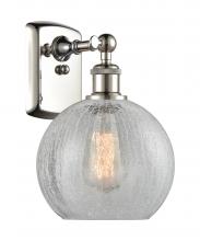 Innovations Lighting 516-1W-PN-G125-8 - Athens - 1 Light - 8 inch - Polished Nickel - Sconce