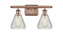 Innovations Lighting 516-2W-AC-G275 - Conesus - 2 Light - 16 inch - Antique Copper - Bath Vanity Light
