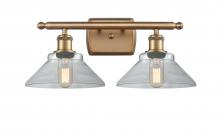 Innovations Lighting 516-2W-BB-G132 - Orwell - 2 Light - 18 inch - Brushed Brass - Bath Vanity Light