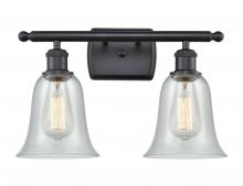 Innovations Lighting 516-2W-BK-G2812 - Hanover - 2 Light - 16 inch - Matte Black - Bath Vanity Light