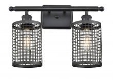 Innovations Lighting 516-2W-BK-M18-BK - Nestbrook - 2 Light - 15 inch - Matte Black - Bath Vanity Light