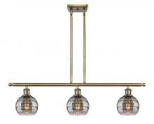 Innovations Lighting 516-3I-AB-G556-6SM - Rochester - 3 Light - 36 inch - Antique Brass - Cord hung - Island Light