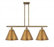 Innovations Lighting 516-3I-BB-MBC-12-BB - Berkshire - 3 Light - 39 inch - Brushed Brass - Cord hung - Island Light