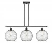 Innovations Lighting 516-3I-BK-G122-10CSN - Farmhouse Chicken Wire - 3 Light - 37 inch - Matte Black - Cord hung - Island Light