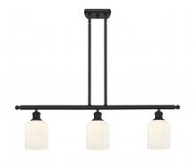 Innovations Lighting 516-3I-BK-G559-5GWH - Bridal Veil - 3 Light - 36 inch - Matte Black - Cord hung - Island Light