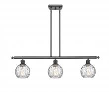 Innovations Lighting 516-3I-OB-G1215-6 - Athens Water Glass - 3 Light - 36 inch - Oil Rubbed Bronze - Cord hung - Island Light