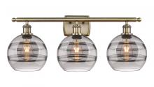 Innovations Lighting 516-3W-AB-G556-8SM - Rochester - 3 Light - 28 inch - Antique Brass - Bath Vanity Light