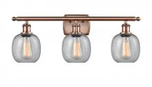 Innovations Lighting 516-3W-AC-G104 - Belfast - 3 Light - 26 inch - Antique Copper - Bath Vanity Light