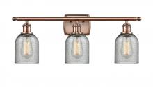 Innovations Lighting 516-3W-AC-G257 - Caledonia - 3 Light - 25 inch - Antique Copper - Bath Vanity Light