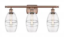 Innovations Lighting 516-3W-AC-G557-6CL - Vaz - 3 Light - 26 inch - Antique Copper - Bath Vanity Light