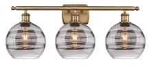 Innovations Lighting 516-3W-BB-G556-8SM - Rochester - 3 Light - 28 inch - Brushed Brass - Bath Vanity Light