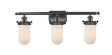 Innovations Lighting 516-3W-BK-232-W - Kingsbury - 3 Light - 24 inch - Matte Black - Bath Vanity Light