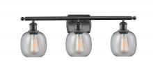 Innovations Lighting 516-3W-BK-G104 - Belfast - 3 Light - 26 inch - Matte Black - Bath Vanity Light