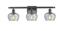Innovations Lighting 516-3W-BK-G92-LED - Fenton - 3 Light - 27 inch - Matte Black - Bath Vanity Light