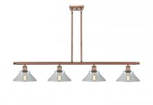 Innovations Lighting 516-4I-AC-G132 - Orwell - 4 Light - 48 inch - Antique Copper - Cord hung - Island Light