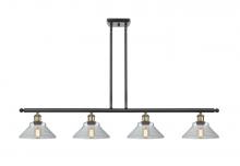 Innovations Lighting 516-4I-BAB-G132 - Orwell - 4 Light - 48 inch - Black Antique Brass - Cord hung - Island Light