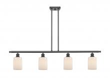 Innovations Lighting 516-4I-BK-G341 - Hadley - 4 Light - 48 inch - Matte Black - Cord hung - Island Light