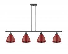 Innovations Lighting 516-4I-BK-MBD-75-RD - Plymouth - 4 Light - 48 inch - Matte Black - Cord hung - Island Light