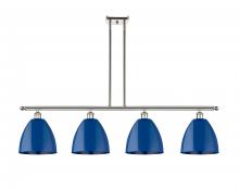 Innovations Lighting 516-4I-PN-MBD-9-BL - Plymouth - 4 Light - 48 inch - Polished Nickel - Cord hung - Island Light