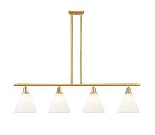 Innovations Lighting 516-4I-SG-GBC-81 - Berkshire - 4 Light - 48 inch - Satin Gold - Cord hung - Island Light