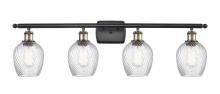Innovations Lighting 516-4W-BAB-G292 - Salina - 4 Light - 36 inch - Black Antique Brass - Bath Vanity Light