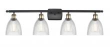 Innovations Lighting 516-4W-BAB-G382 - Castile - 4 Light - 36 inch - Black Antique Brass - Bath Vanity Light